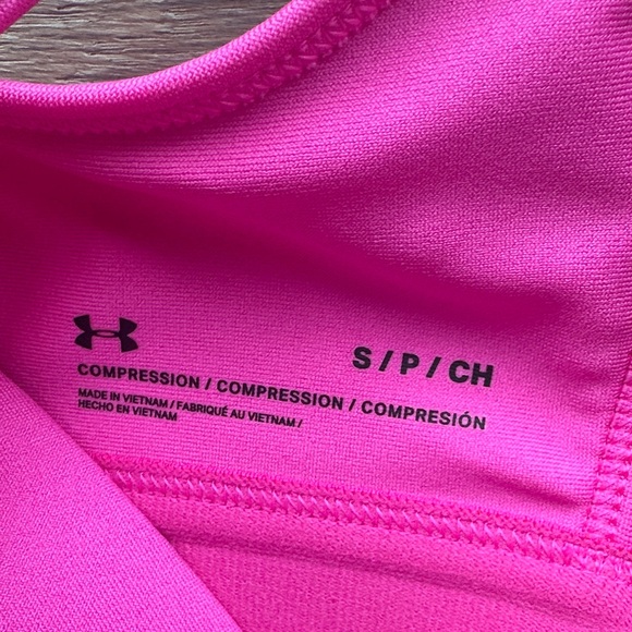 Under Armour Bright Pink Sports Bra - Picture 2 of 3